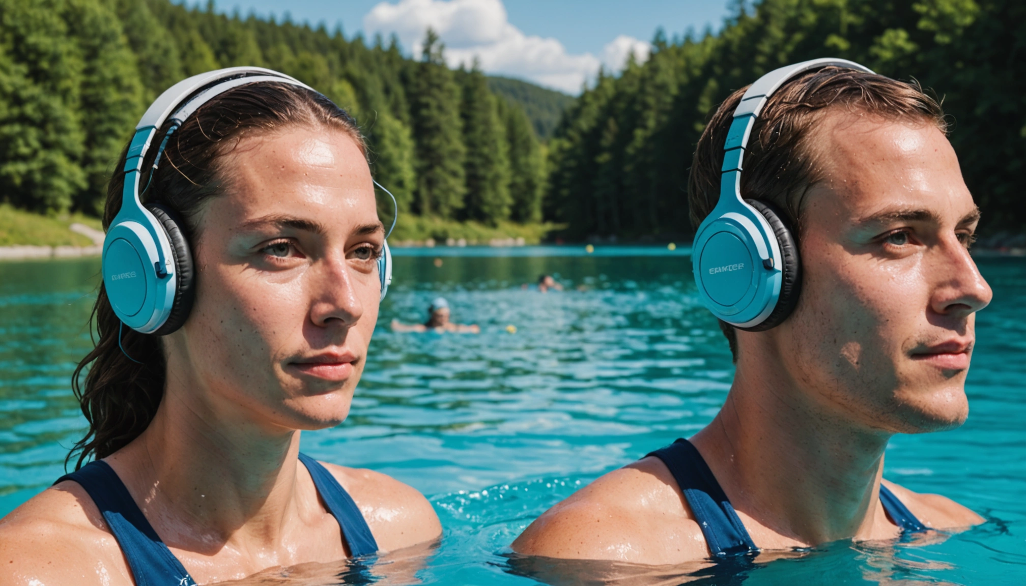 Fones de ouvido para natação em águas abertas vs. Piscina